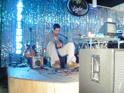 One-half of Cosmic Ghetto at Caffiends Lounge / Metro Melancholy '04