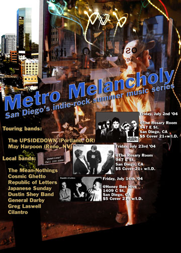 Metro Melancholy - San Diego's indie-rock summer music series.